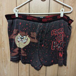 Vintage 1999 Warner Bros WCW NWO Tasmanian Devil Boxer Shorts size XL